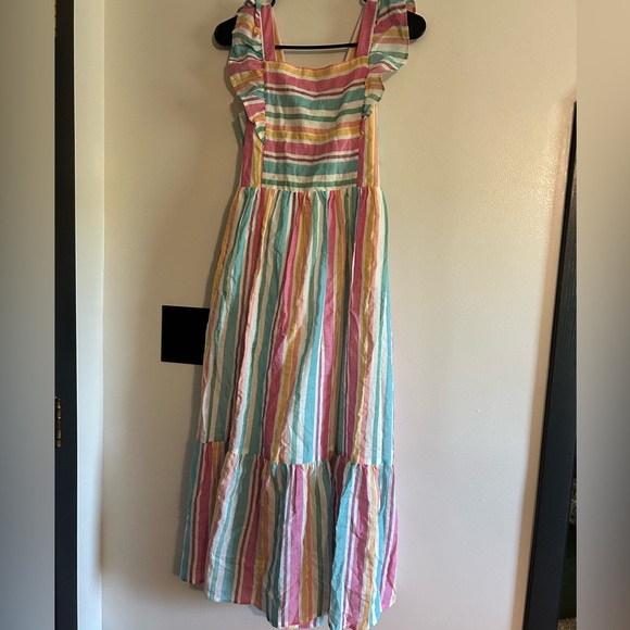 Sleeveless Striped Kids Dress - Picture 4 of 4